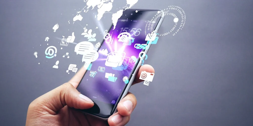 手機桌面跑出許多圖案