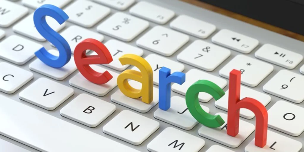 寫著search的鍵盤